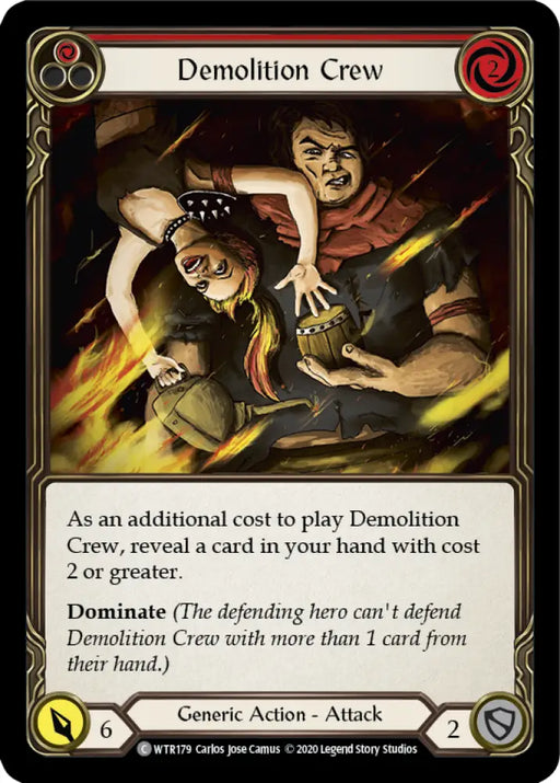 Demolition Crew (Red) [Welcome to Rathe Unlimited] Unlimited Rainbow Foil - Flesh And Blood Single