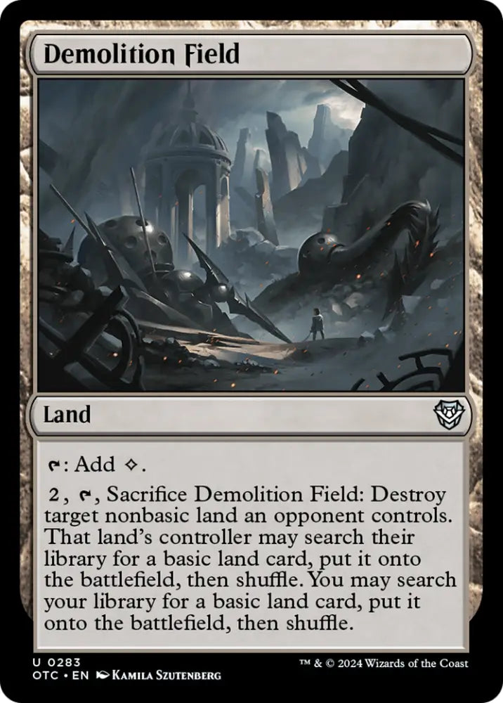 Demolition Field [Outlaws of Thunder Junction Commander] - MTG Single