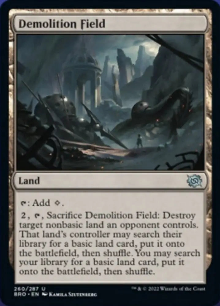 Demolition Field [The Brothers’ War] - MTG Single