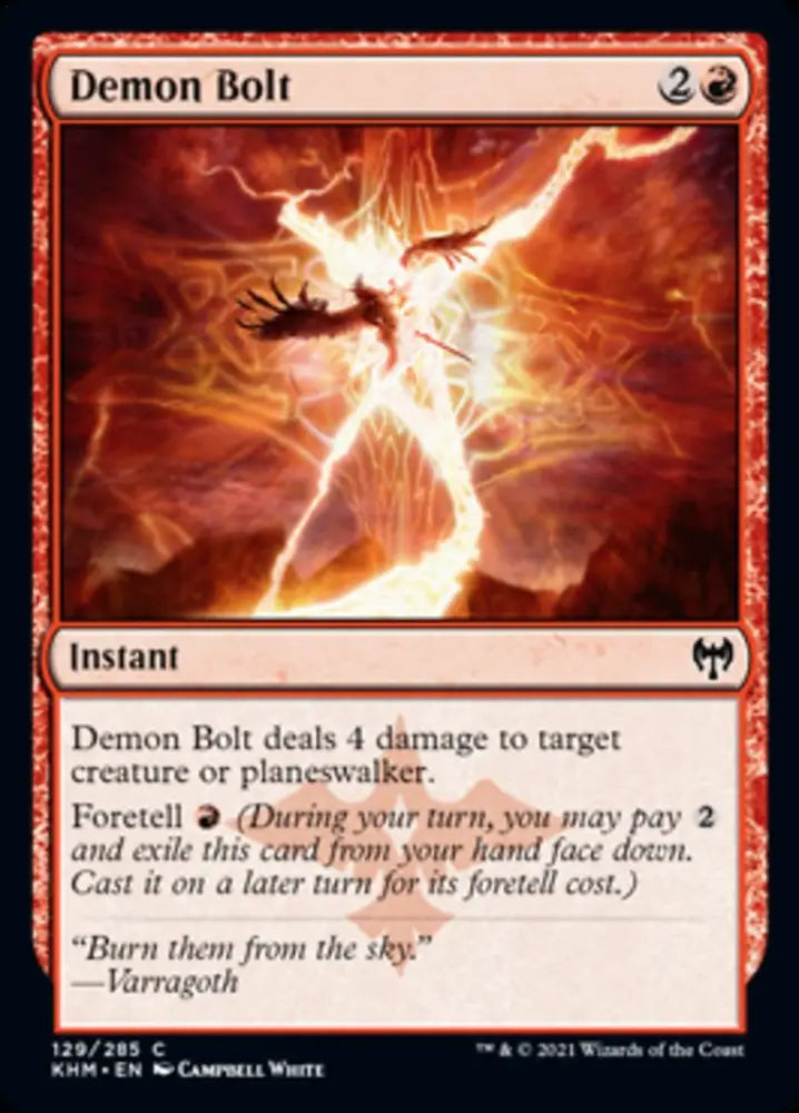 Demon Bolt [Kaldheim] - MTG Single
