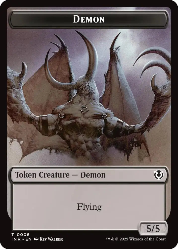 Demon // Human Cleric Double-Sided Token [Innistrad Remastered Tokens] - MTG Single