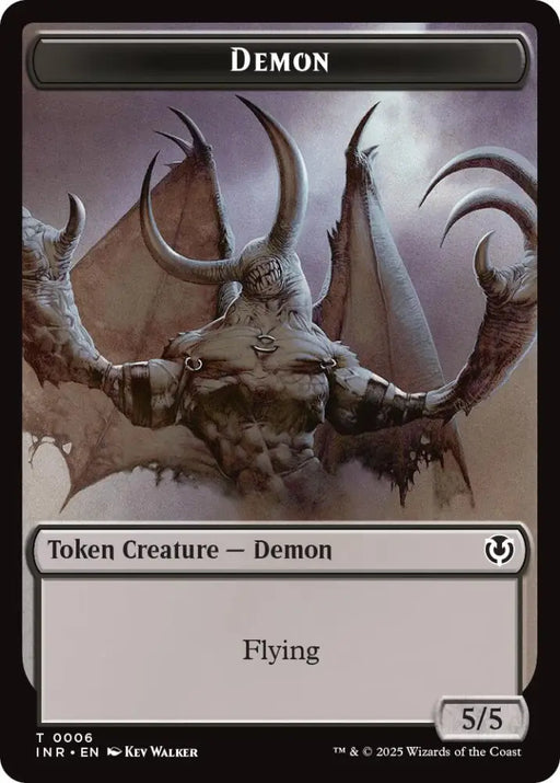 Demon // Human Cleric Double-Sided Token [Innistrad Remastered Tokens] - MTG Single