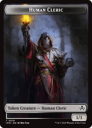Demon // Human Cleric Double-Sided Token [Innistrad Remastered Tokens] - MTG Single