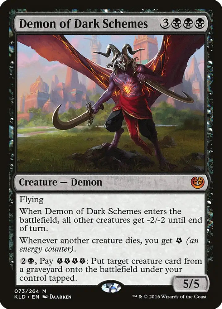 Demon of Dark Schemes [Kaladesh] - MTG Single