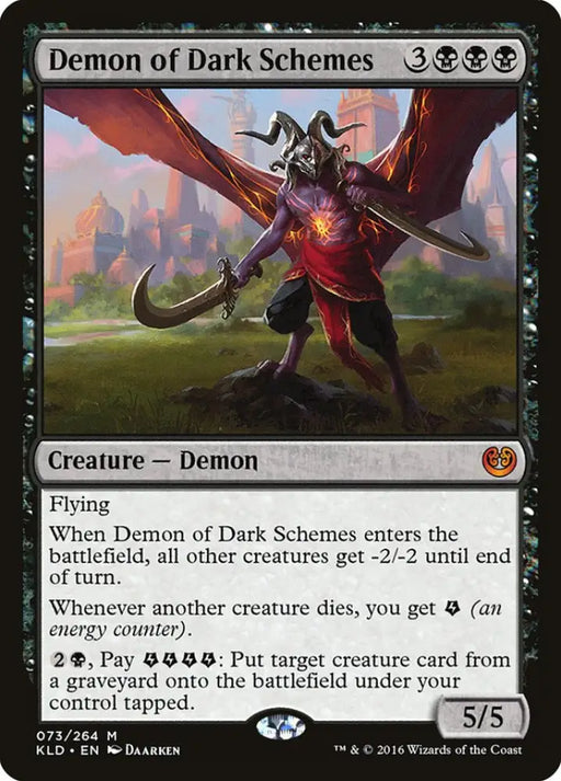 Demon of Dark Schemes [Kaladesh] - MTG Single
