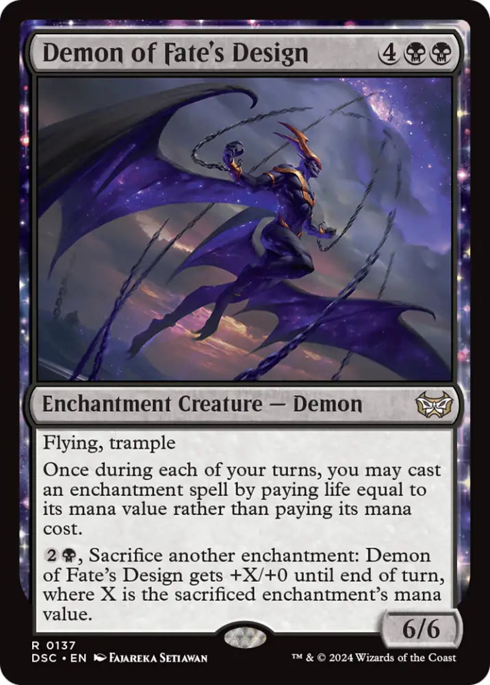 Demon of Fate’s Design [Duskmourn: House of Horror Commander] - MTG Single