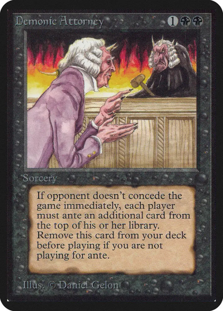 Demonic Attorney [Alpha Edition] - MTG Single