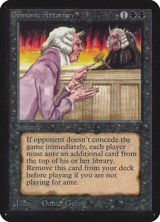 Demonic Attorney [Alpha Edition] - MTG Single