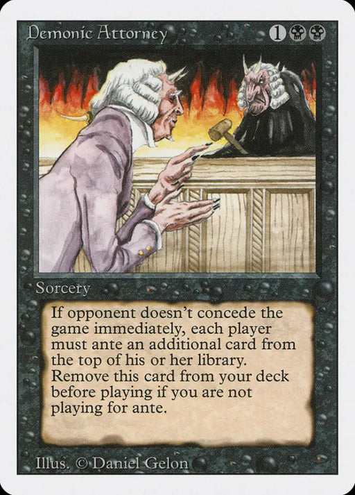 Demonic Attorney [Revised Edition] - MTG Single