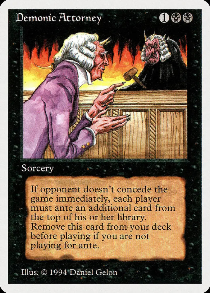 Demonic Attorney [Summer Magic / Edgar] - MTG Single