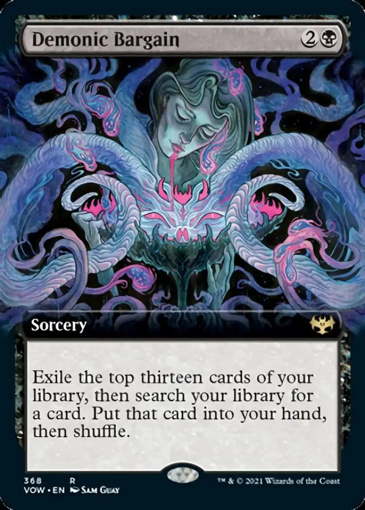 Demonic Bargain (Extended Art) [Innistrad: Crimson Vow] - MTG Single