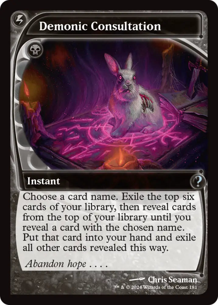 Demonic Consultation (Future Sight) [Mystery Booster 2] - MTG Single