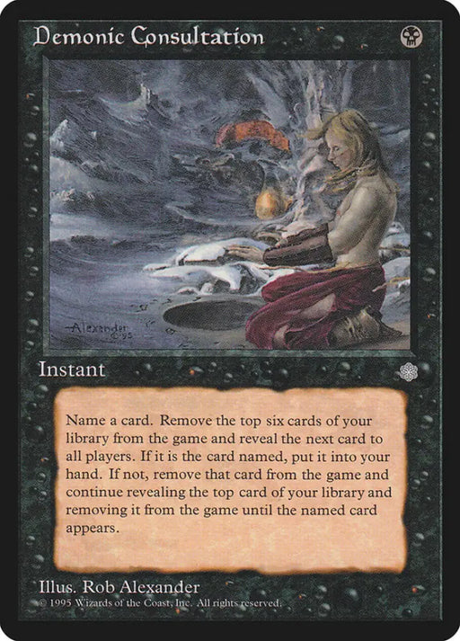 Demonic Consultation [Ice Age] - MTG Single