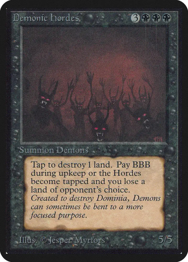 Demonic Hordes [Alpha Edition] - MTG Single