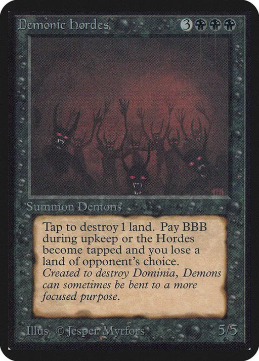 Demonic Hordes [Alpha Edition] - MTG Single