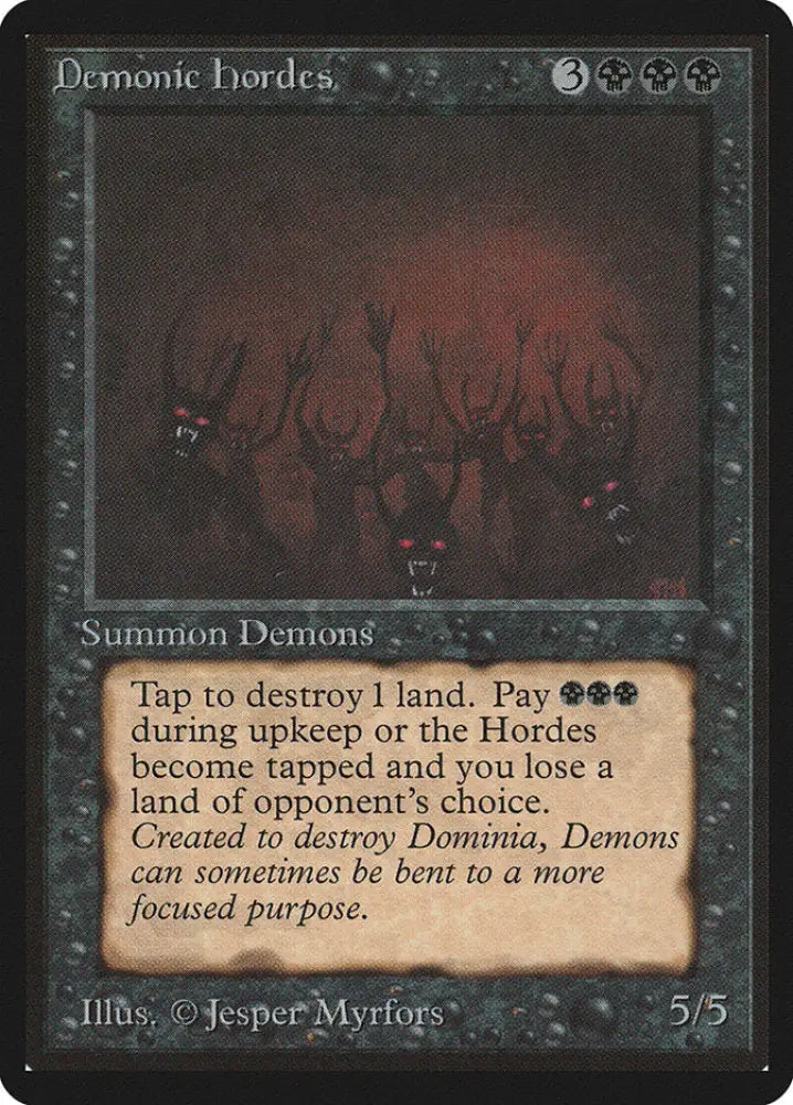 Demonic Hordes [Beta Edition] - MTG Single