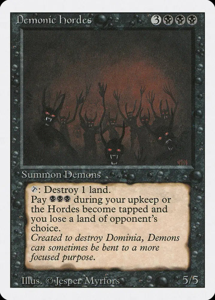 Demonic Hordes [Revised Edition] - MTG Single