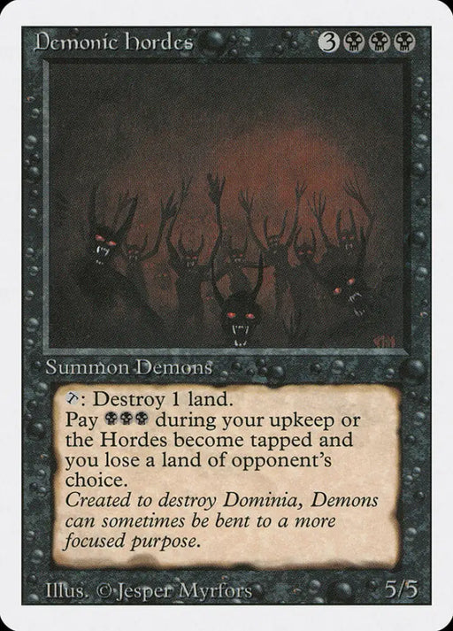 Demonic Hordes [Revised Edition] - MTG Single