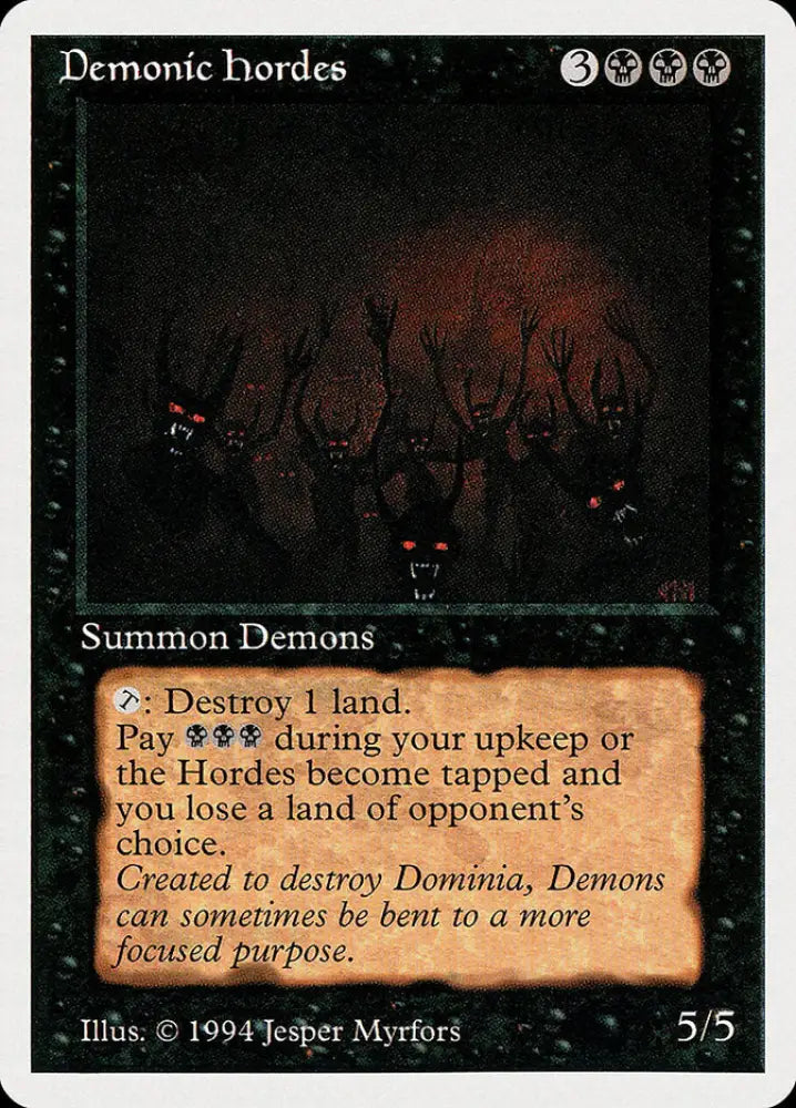 Demonic Hordes [Summer Magic / Edgar] - MTG Single