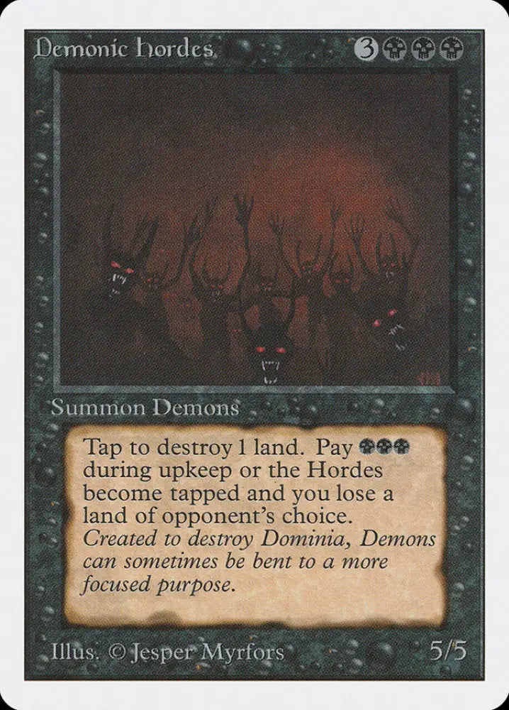 Demonic Hordes [Unlimited Edition] - MTG Single