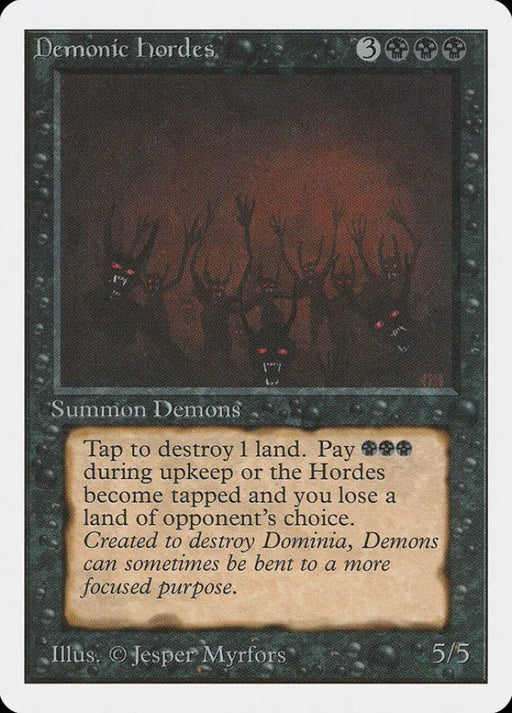 Demonic Hordes [Unlimited Edition] - MTG Single