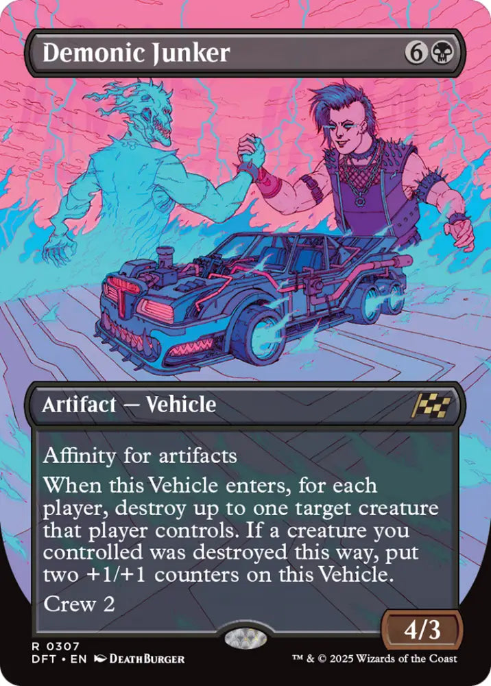 Demonic Junker (Borderless) [Aetherdrift] - MTG Single