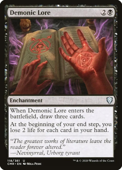 Demonic Lore [Commander Legends] - MTG Single