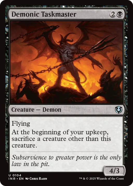 Demonic Taskmaster [Innistrad Remastered] - MTG Single