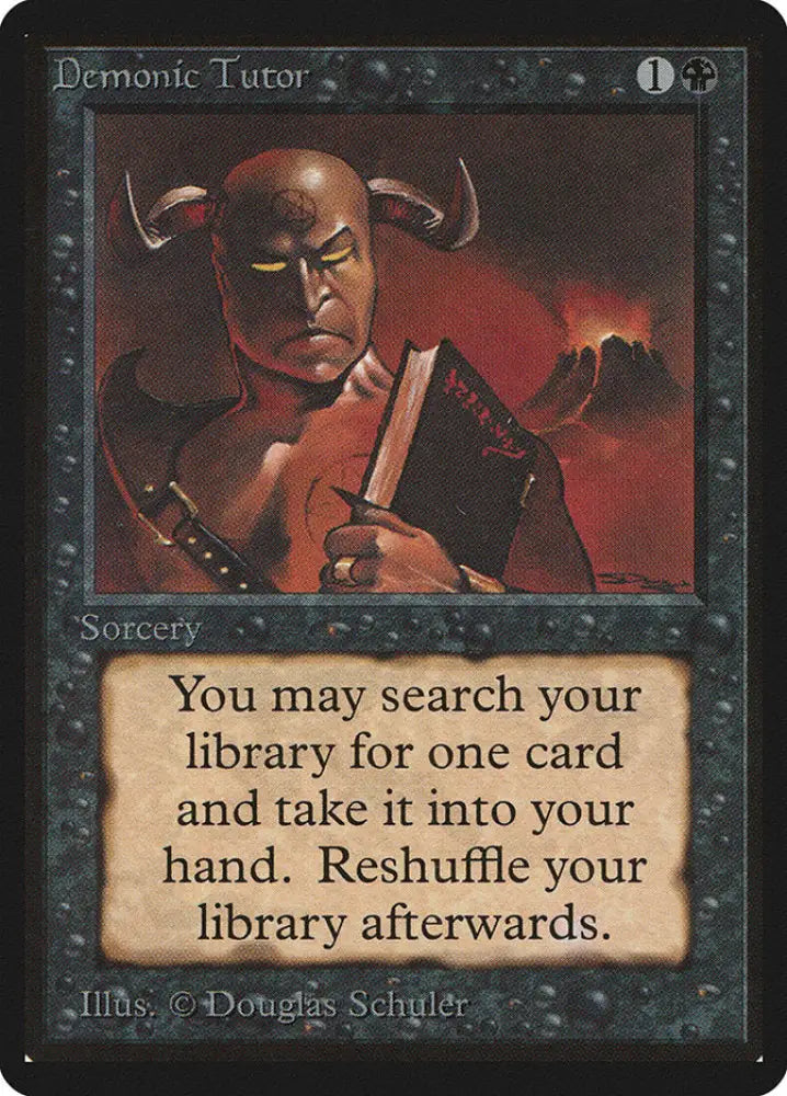 Demonic Tutor [Beta Edition] - MTG Single