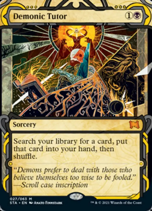 Demonic Tutor (Foil Etched) [Strixhaven: School of Mages Mystical Archive] - MTG Single