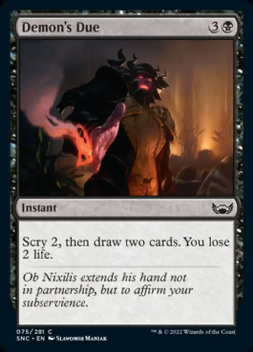 Demon’s Due [Streets of New Capenna] - MTG Single