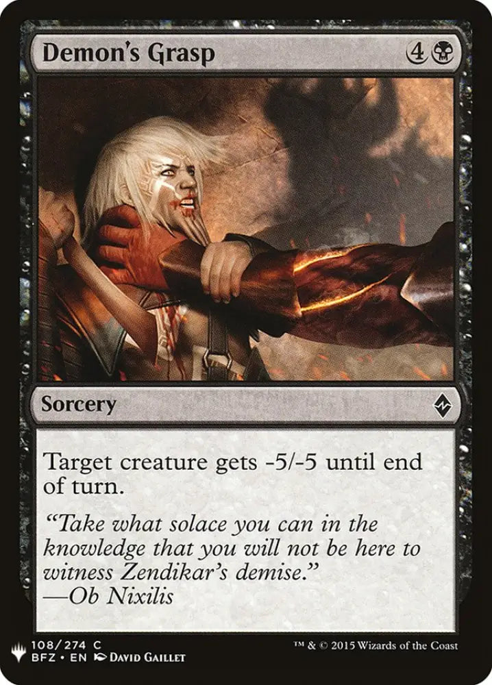 Demon’s Grasp [Mystery Booster] - MTG Single