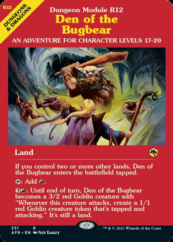 Den of the Bugbear (Dungeon Module) [Dungeons & Dragons: Adventures in the Forgotten Realms] - MTG Single