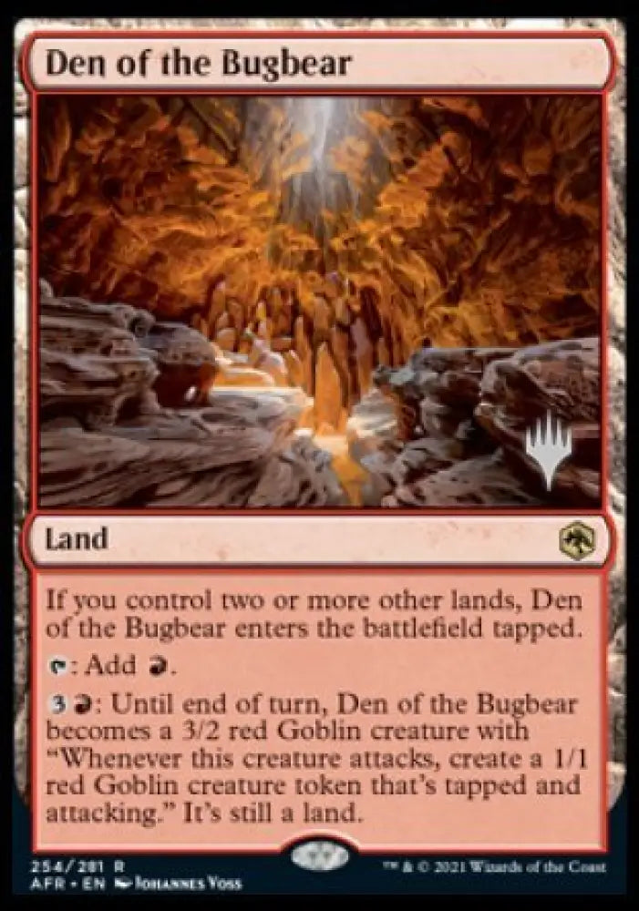 Den of the Bugbear (Promo Pack) [Dungeons & Dragons: Adventures in the Forgotten Realms Promos] - MTG Single