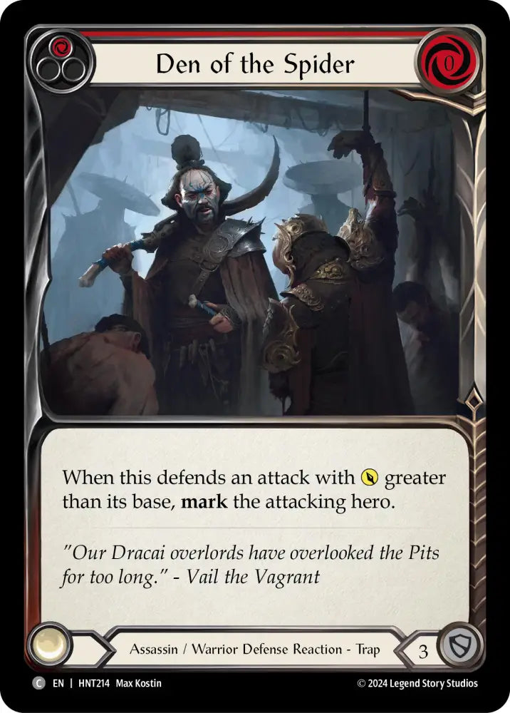 Den of the Spider (Red) [The Hunted] Rainbow Foil - Flesh And Blood Single