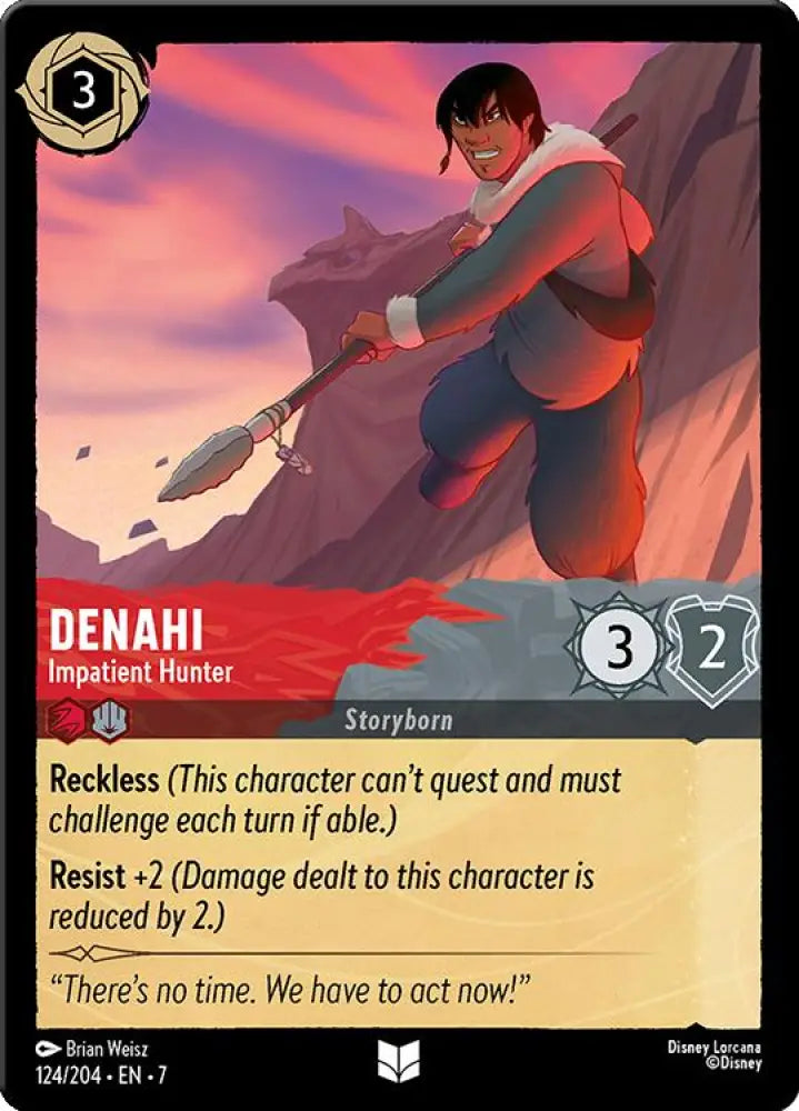 Denahi - Impatient Hunter (124/204) [Archazia’s Island] - Lorcana Single