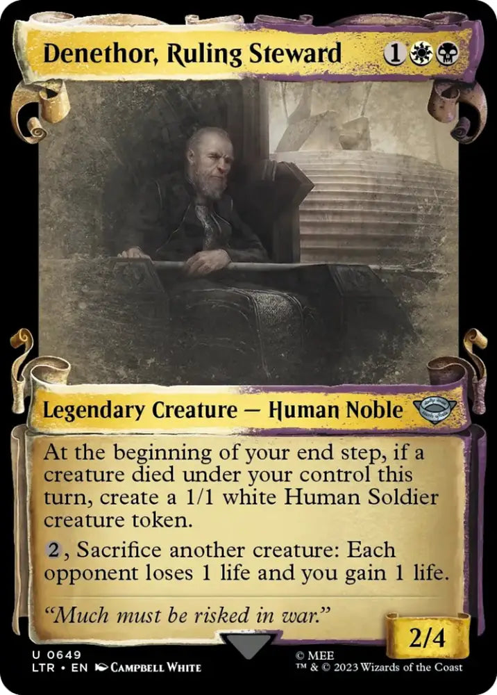Denethor Ruling Steward [The Lord of the Rings: Tales of Middle-Earth Showcase Scrolls] - MTG Single