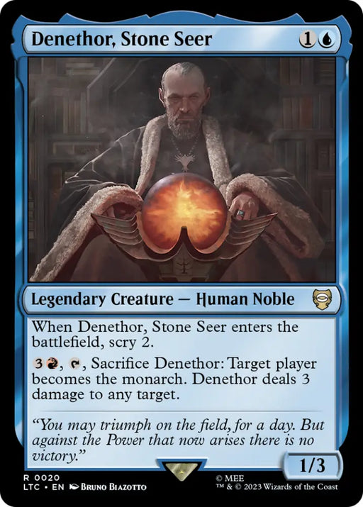 Denethor Stone Seer [The Lord of the Rings: Tales of Middle-Earth Commander] - MTG Single