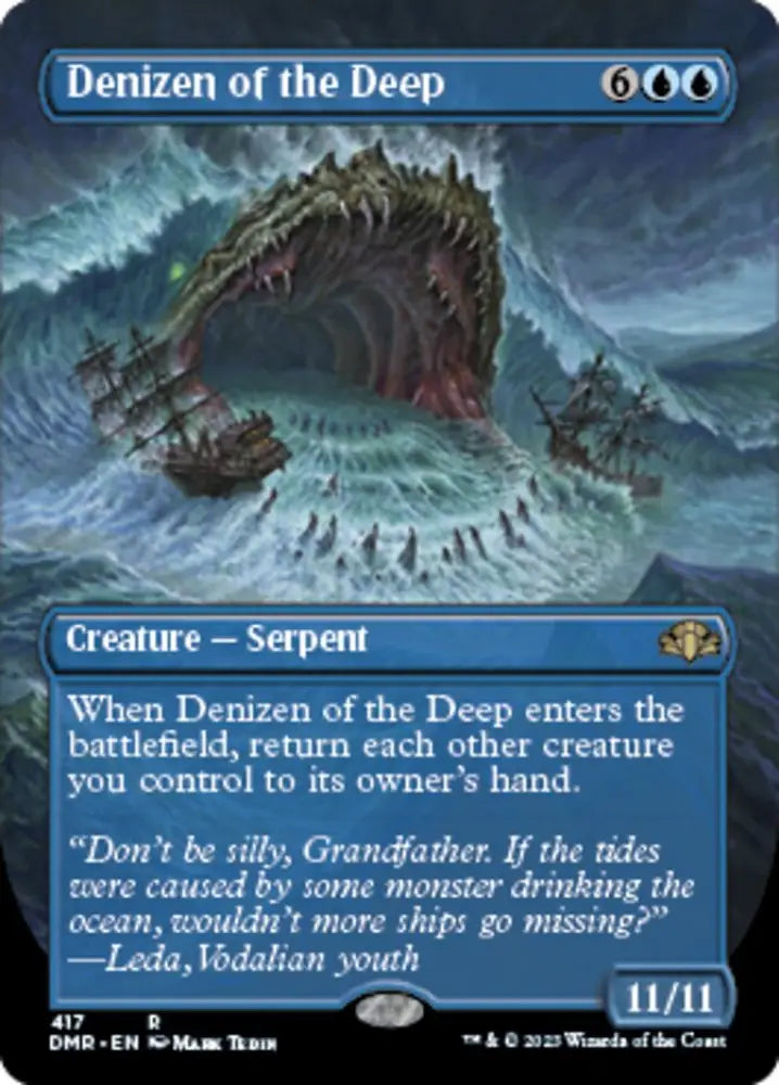 Denizen of the Deep (Borderless Alternate Art) [Dominaria Remastered] - MTG Single