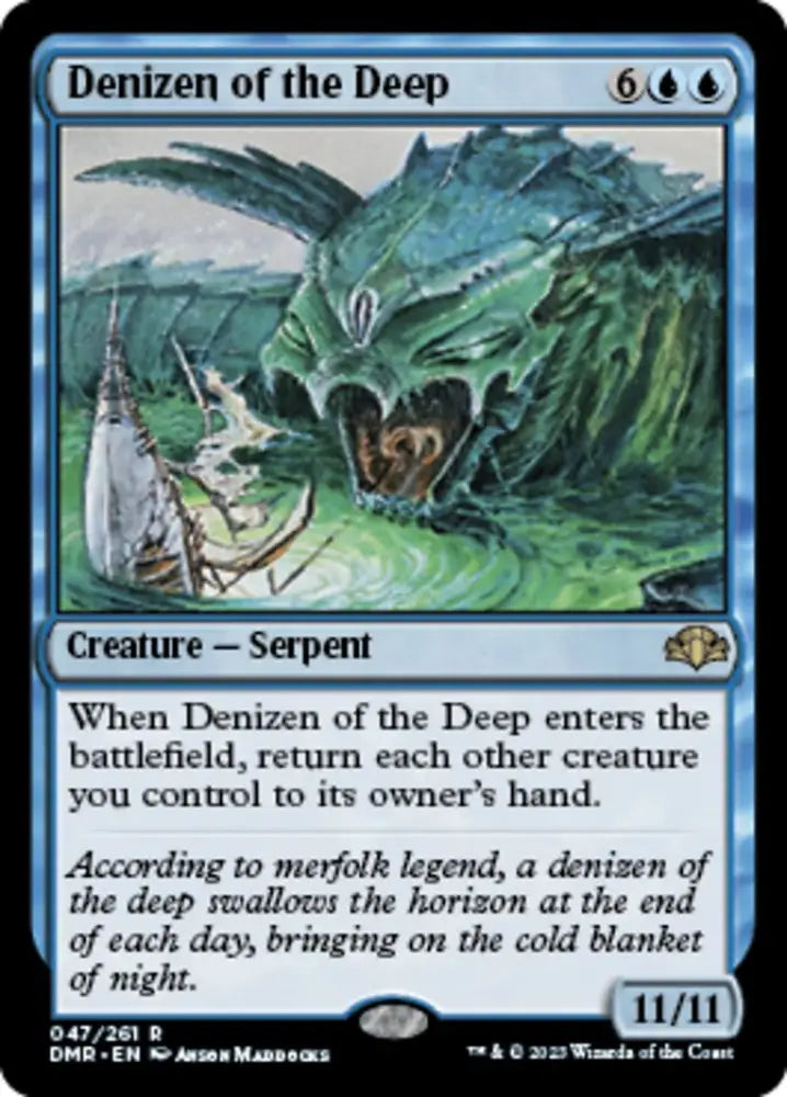 Denizen of the Deep [Dominaria Remastered] - MTG Single
