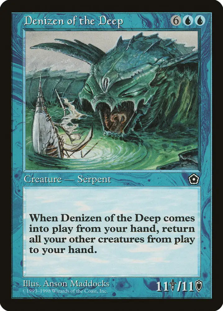 Denizen of the Deep [Portal Second Age] - MTG Single