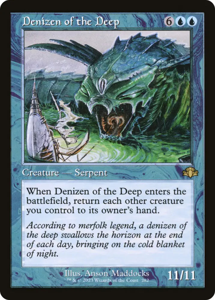 Denizen of the Deep (Retro) [Dominaria Remastered] - MTG Single