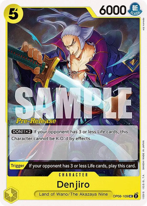 Denjiro (OP06-109) [Wings of the Captain Pre-Release Cards]