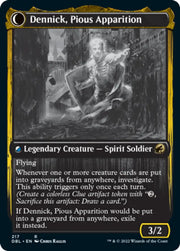 Dennick Pious Apprentice // Dennick Pious Apparition [Innistrad: Double Feature] - MTG Single
