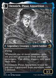 Dennick Pious Apprentice // Dennick Pious Apparition (Showcase Eternal Night) [Innistrad: Midnight Hunt] - MTG Single