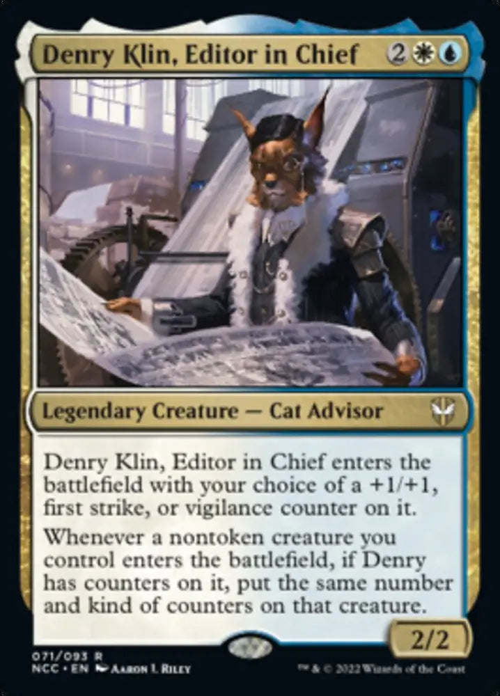Denry Klin Editor in Chief [Streets of New Capenna Commander] - MTG Single