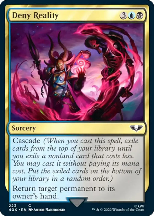 Deny Reality (Surge Foil) [Warhammer 40,000] - MTG Single