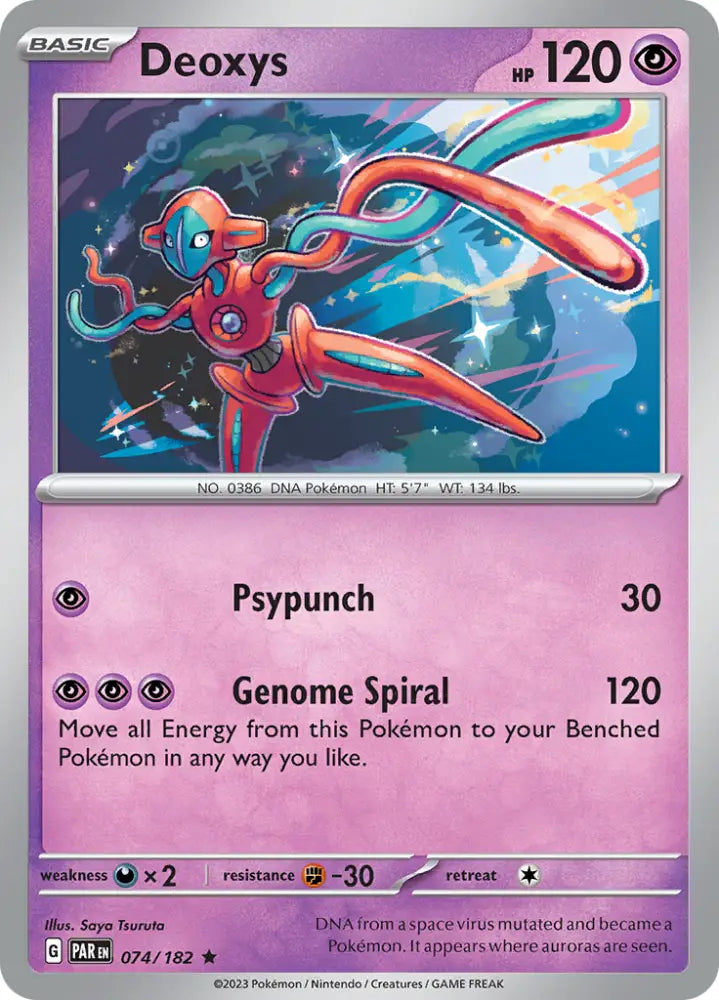 Deoxys (074/182) [Scarlet & Violet: Paradox Rift] - Pokemon Single