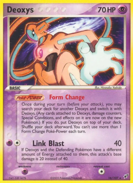 Deoxys (16/107) (Theme Deck Exclusive) [EX: Deoxys] - Pokemon Single