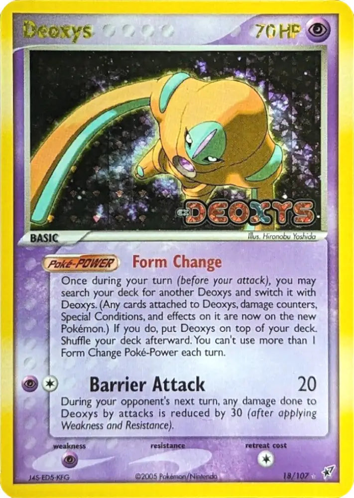 Deoxys (18/107) (Stamped) [EX: Deoxys] - Pokemon Single